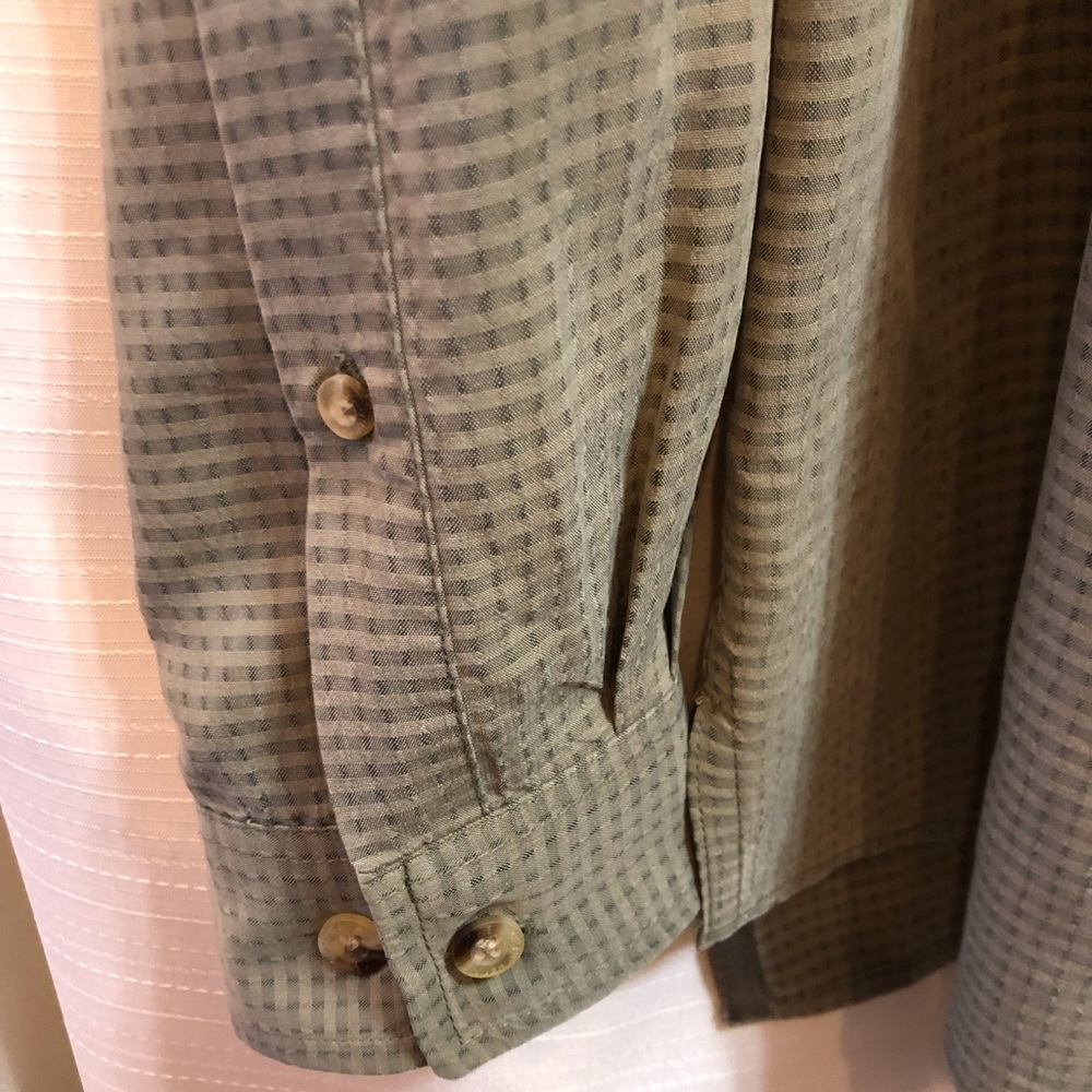 The North Face Button Down Green Size L #2192 - Picture 3 of 8